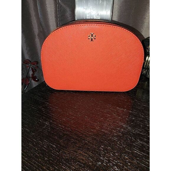 Tory Burch Emerson Camera Bag in Red Samba NWOT - Picture 1 of 8